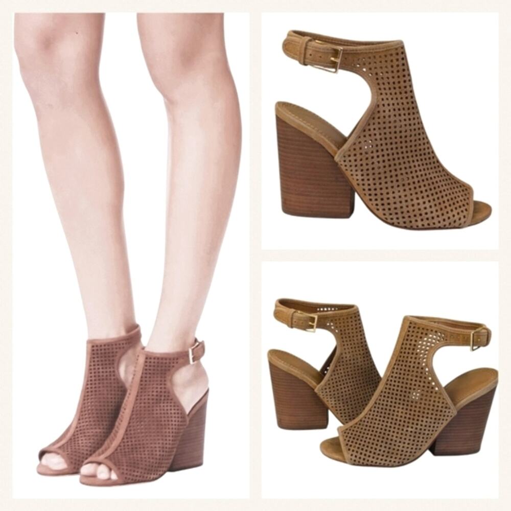 Tory Burch Jesse Block Heel Booties GUC $368 Size 8M    S3370